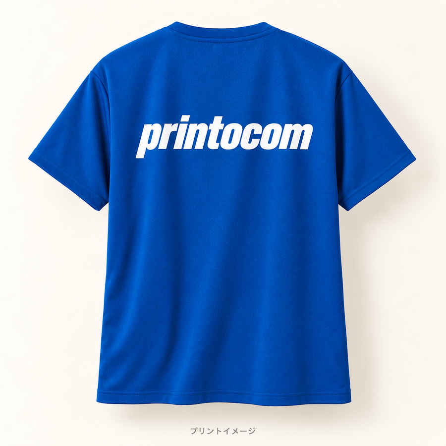 glimmer 00300-ACT、ロイヤルブルーの背面にprintocomを印刷したプリントイメージ